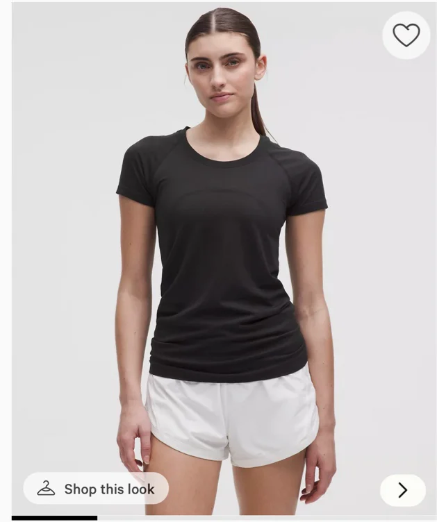 Swiftly Tech Short-Sleeve Shirt 2.0 *Hip Length - Black/Black- SIZE 4