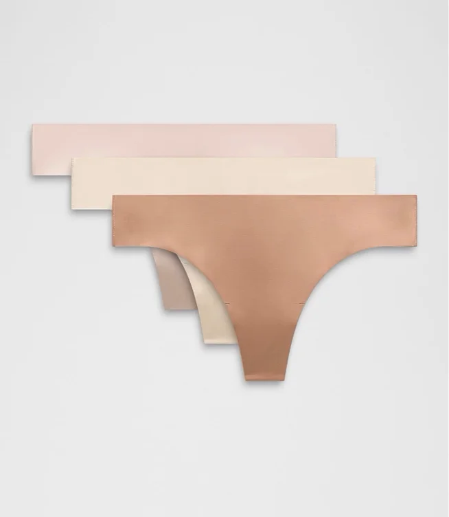 InvisiWear Mid-Rise Thong Underwear