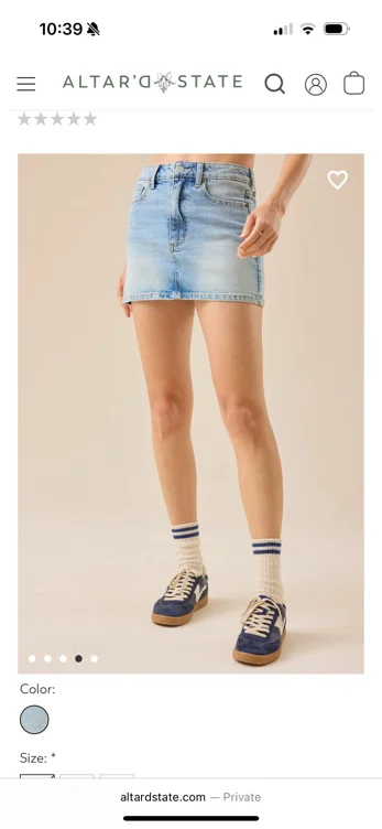 Miranda denim mini skirt 