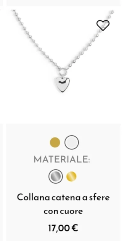 Collana cuore