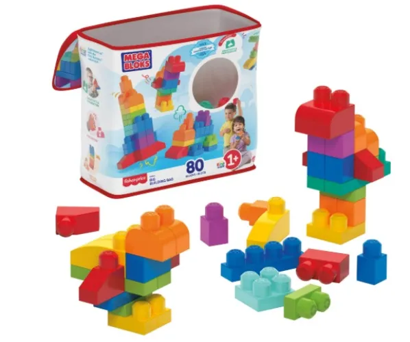 Mega Bloks First Builders Big Building Bag (80 Pieces), Ages 1-5