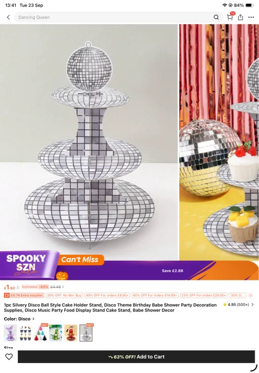 Search Disco cake holder | SHEIN UK