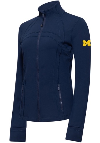 Womens Michigan Wolverines Navy Blue lululemon Define Luon Light Weight Jacket