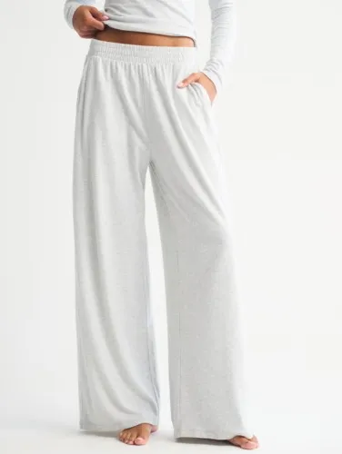 Lounge Brushed Wide Leg Sweatpant