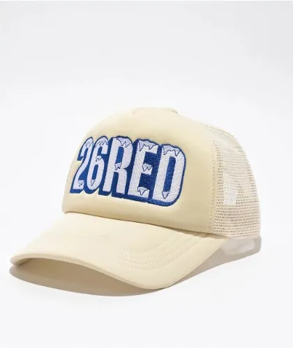 26 Red - Cream Trucker