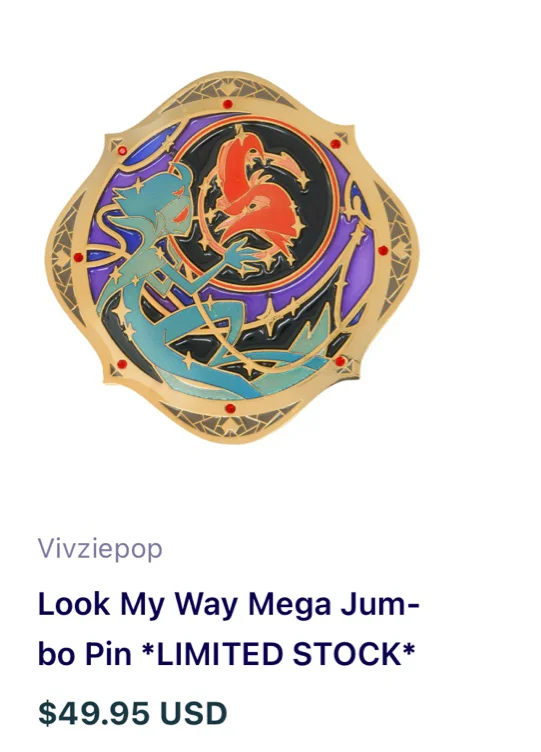 Look my Way Mega Pin