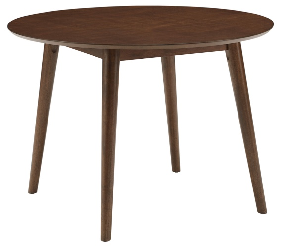 Acorn James Round Wood Mid Century Dining Table