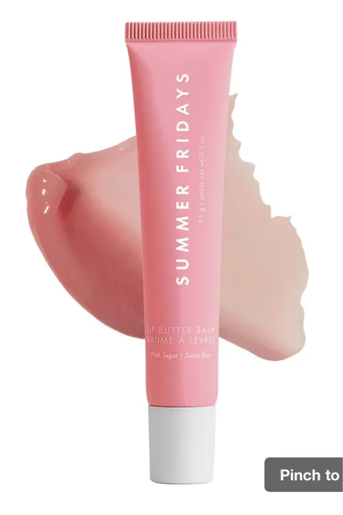 Lip Butter Balm Treatment for Hydration + Nourishing Shine - Pink Guava