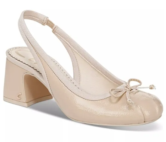 Women's Diane Slingback Block-Heel Ballet Pumps