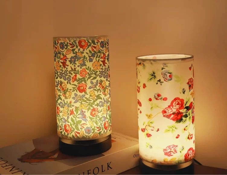 Floral Pattern LED Table Lamp, USB Rechargeable LED Night Light, - TikTok Shop