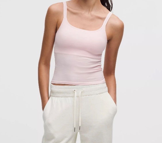 Ebb to Street Scoop-Neck Cropped Tank Top *Light Support, B/C Cup - True Navy/True Navy - 4