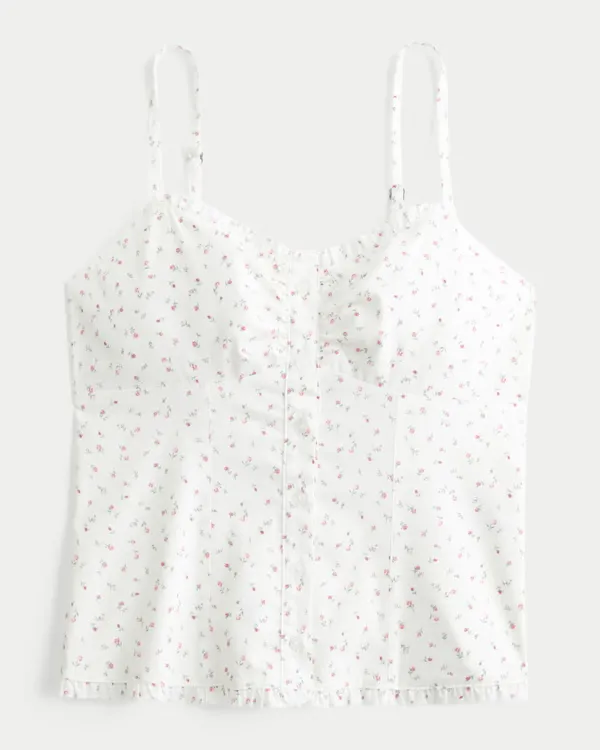 Button Front Tank