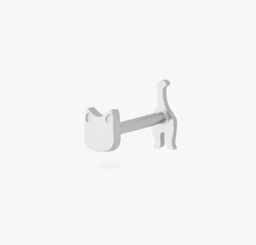 Cat Reversible Flatback Earring