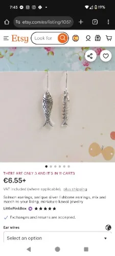 fish earrings or something