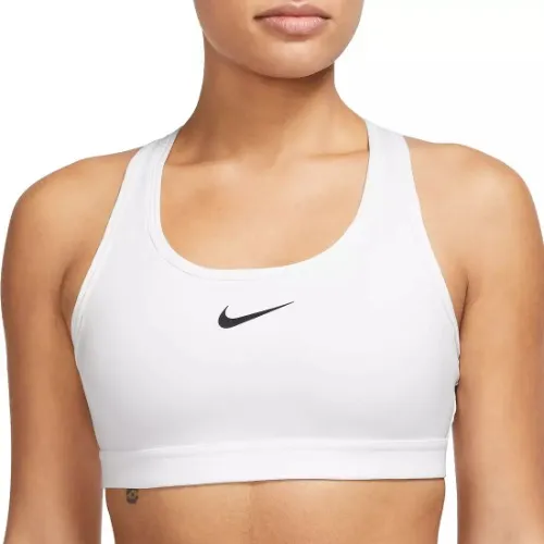 Nike Women's Swoosh Medium-Support Padded Sports Bra White