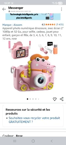 Appareil photo dinosaure