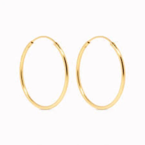 H Samuel 9ct Yellow Gold 45mm Hoop Earrings