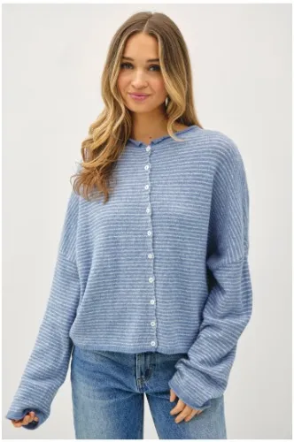 Pin-Striped Piper Cardigan