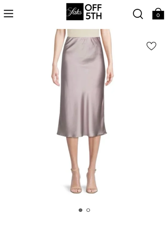 Satin Midi Skirt