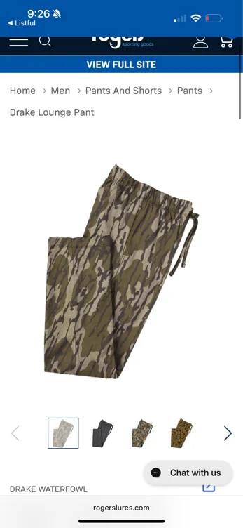 Drake Waterfowl Drake Lounge Pants in Charcoal | Size: Medium | Polyester