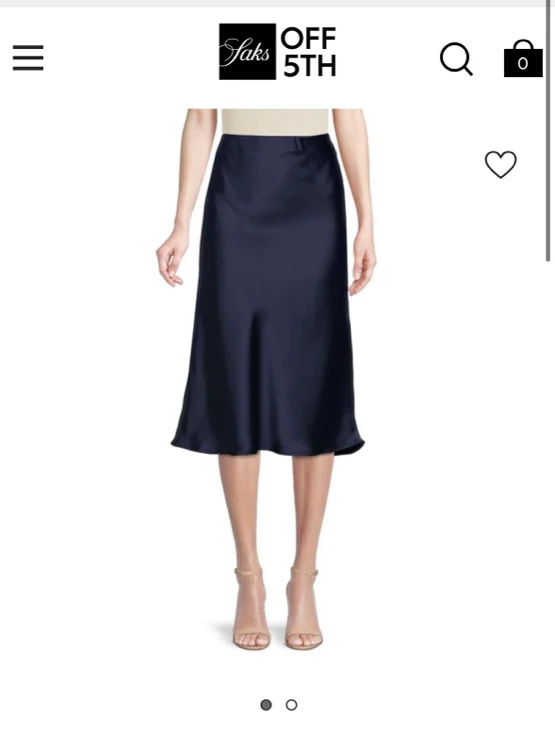 Satin Midi Skirt