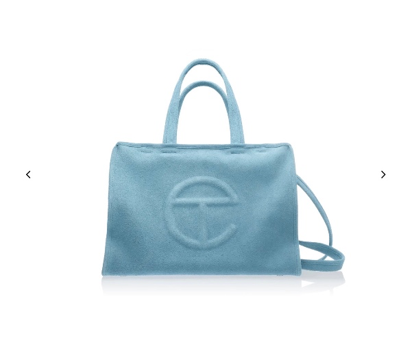 Medium Suede Carry Bag - Cloud 