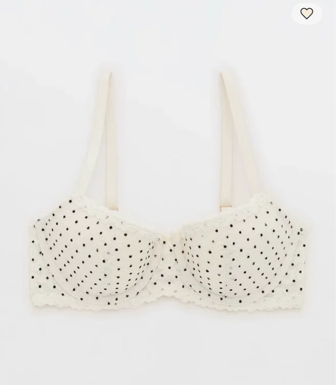 Show Off Vintage Lace Lightly Lined Balconette Bra