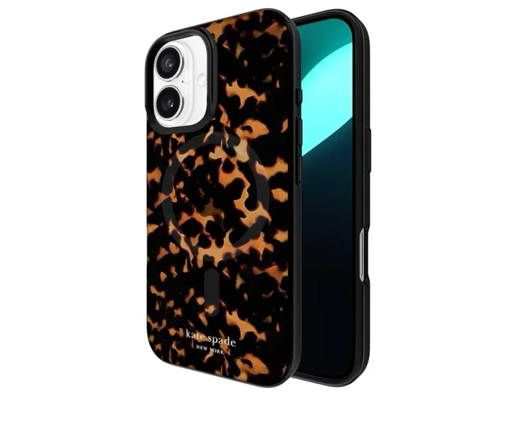 kate spade new york iPhone 16 Case - Compatible with MagSafe - Designer Phone Case - Tortoise : Amazon.ca: Electronics