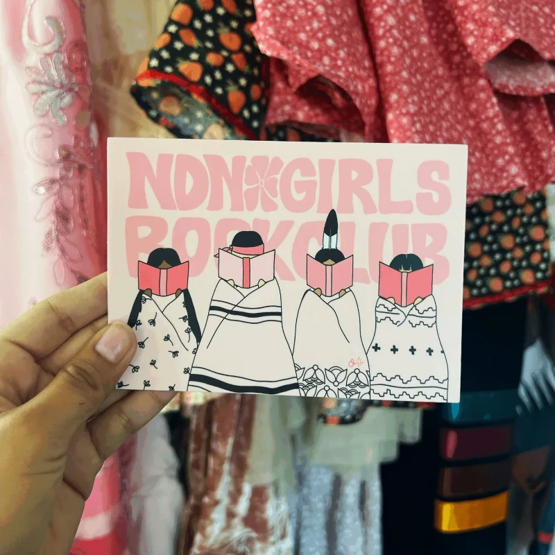Readers of All Nations Bumper Sticker \u2014 NDN Girls Book Club