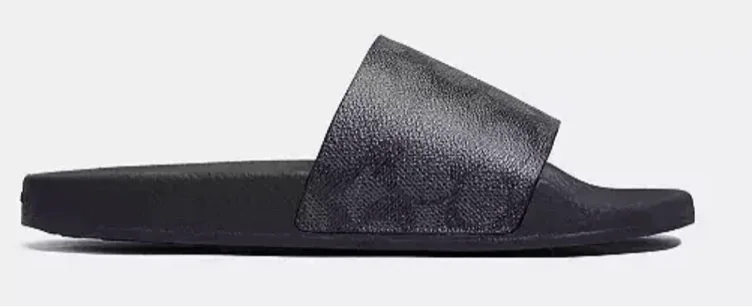 Black Udele Sport Slide In Signature Canvas