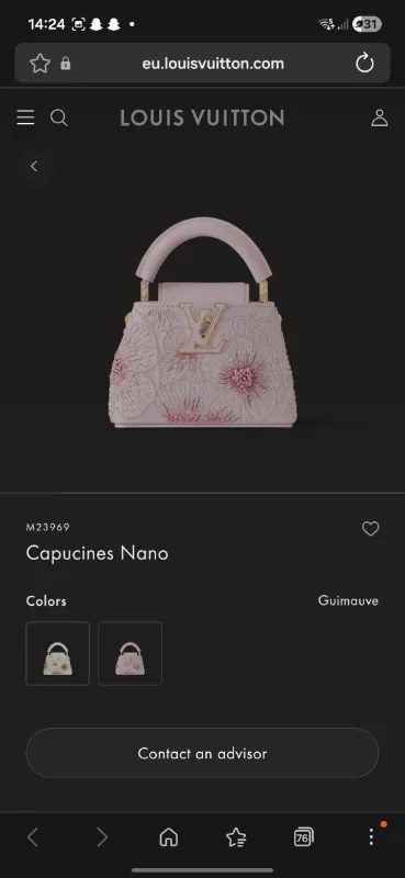 Products by Louis Vuitton: Capucines Nano