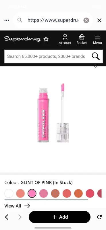 Morphe Dripglass Glazed Lip Gloss - Glint Of Pink | Make Up | Superdrug