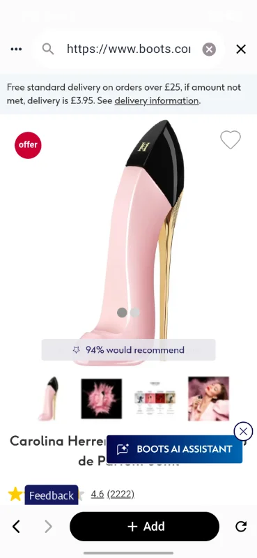 Carolina Herrera Good Girl Blush Eau de Parfum 30ml - Boots