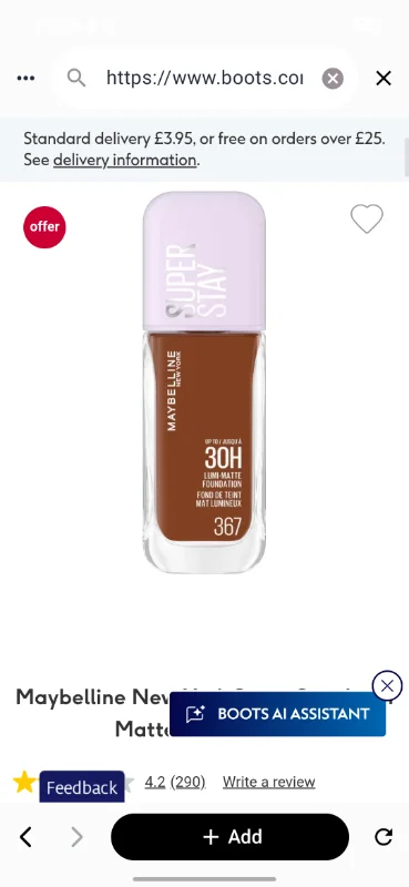 Maybelline New York Super Stay Lumi Matte Foundation