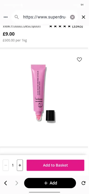 E.L.F. Glow Reviver Melting Lip Balm Cotton Candy Crush | Skin | Superdrug