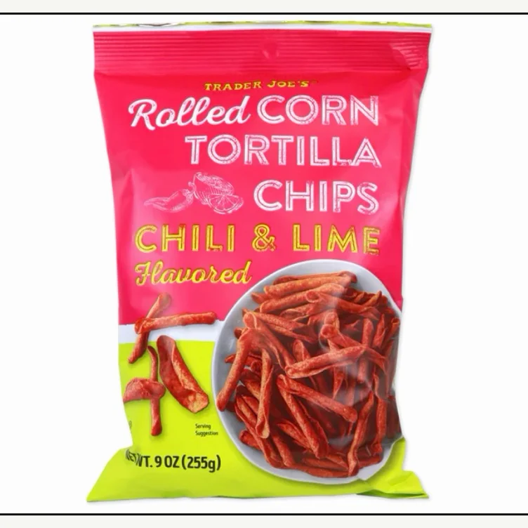 Chili & Lime Flavored Rolled Corn Tortilla Chips | Trader Joe's