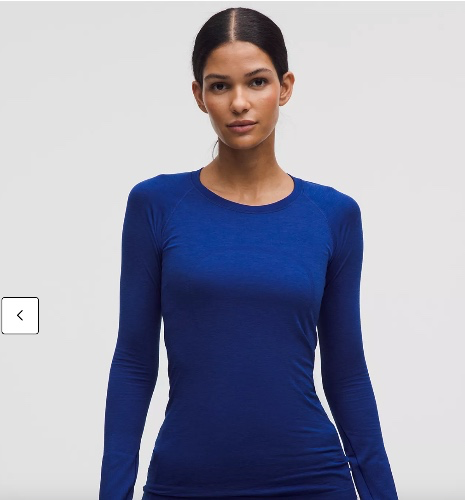 Swiftly Tech Long-Sleeve Shirt 2.0 *Hip Length - deep sea blue 