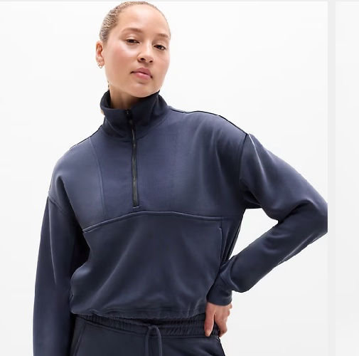 Seasoft Rib 1/4 Zip Popover | Athleta