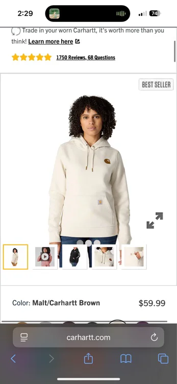 Women's Relaxed Fit Midweight Logo Sleeve Graphic Hoodie