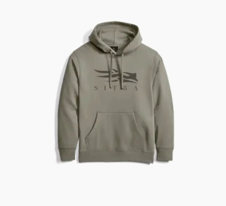 Icon Pullover Hoodie Black Orange - L